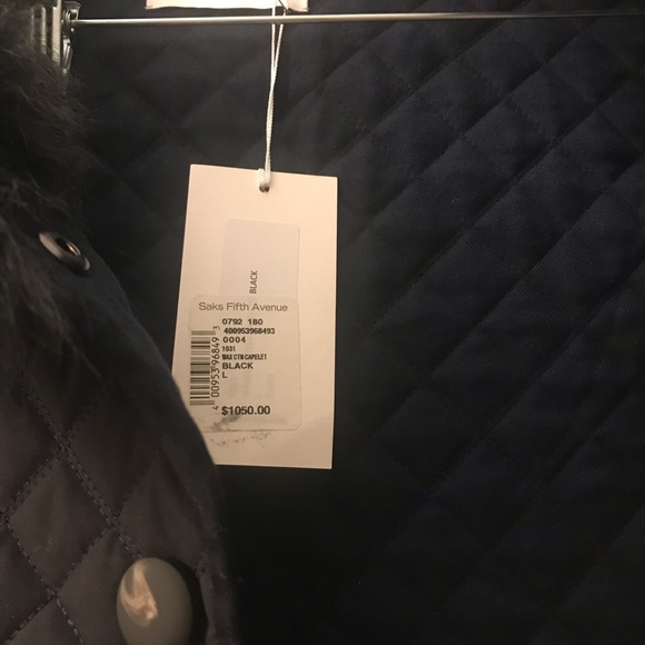 COPY - Becken Quilted Cotton and Shearling Capelet - Picture 5 of 8